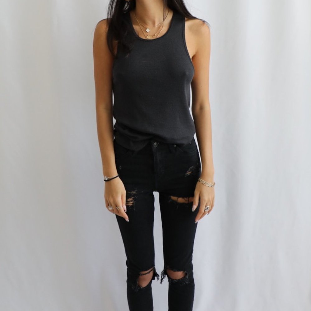 Black Racerback Super Soft Tank Top